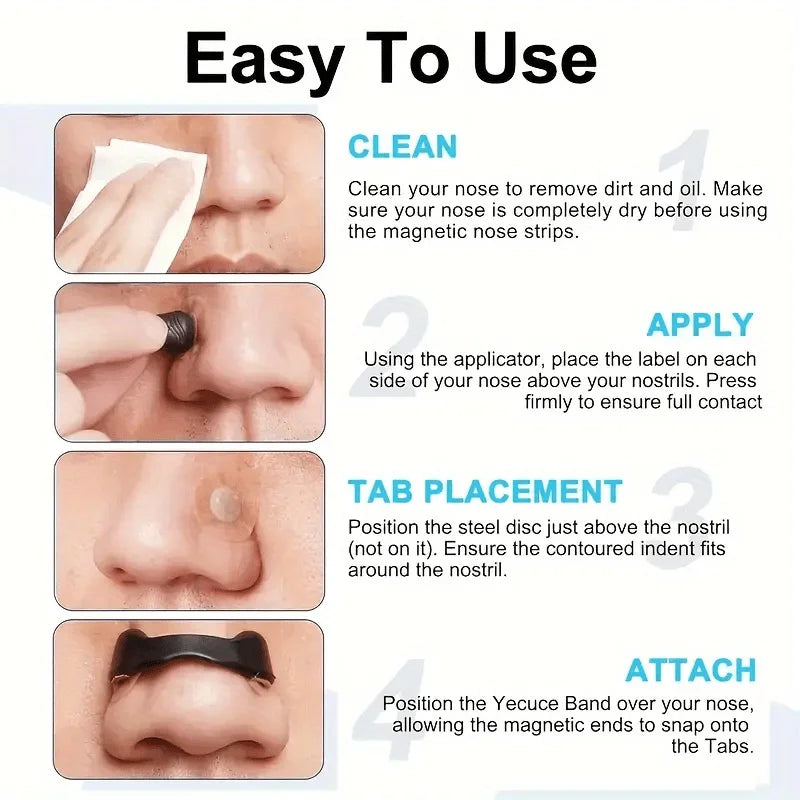 Sport Nasal Dilator Sleep Nasal Breathing Dilators Starter Kit Nose Breathe Strips Magnetic Nasal Strips Reduce Snoring