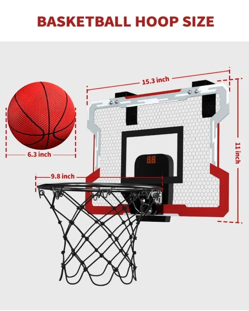 Çocuk Basketbol Spor Komik Oyun Çocuklar Mini Ev Egzersiz Basketbol Potası Seti Duvar Çerçeve Standı Sepet Askılı Pano
