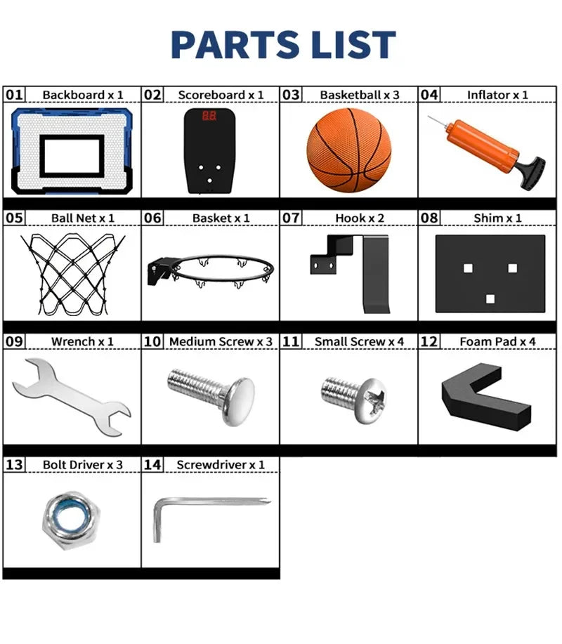 Çocuk Basketbol Spor Komik Oyun Çocuklar Mini Ev Egzersiz Basketbol Potası Seti Duvar Çerçeve Standı Sepet Askılı Pano